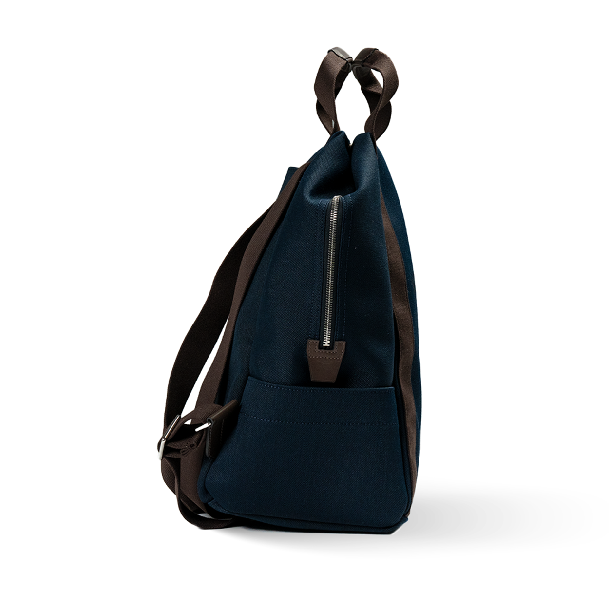Hermès Groom Backpack Toile H Bleu Navy / Feu