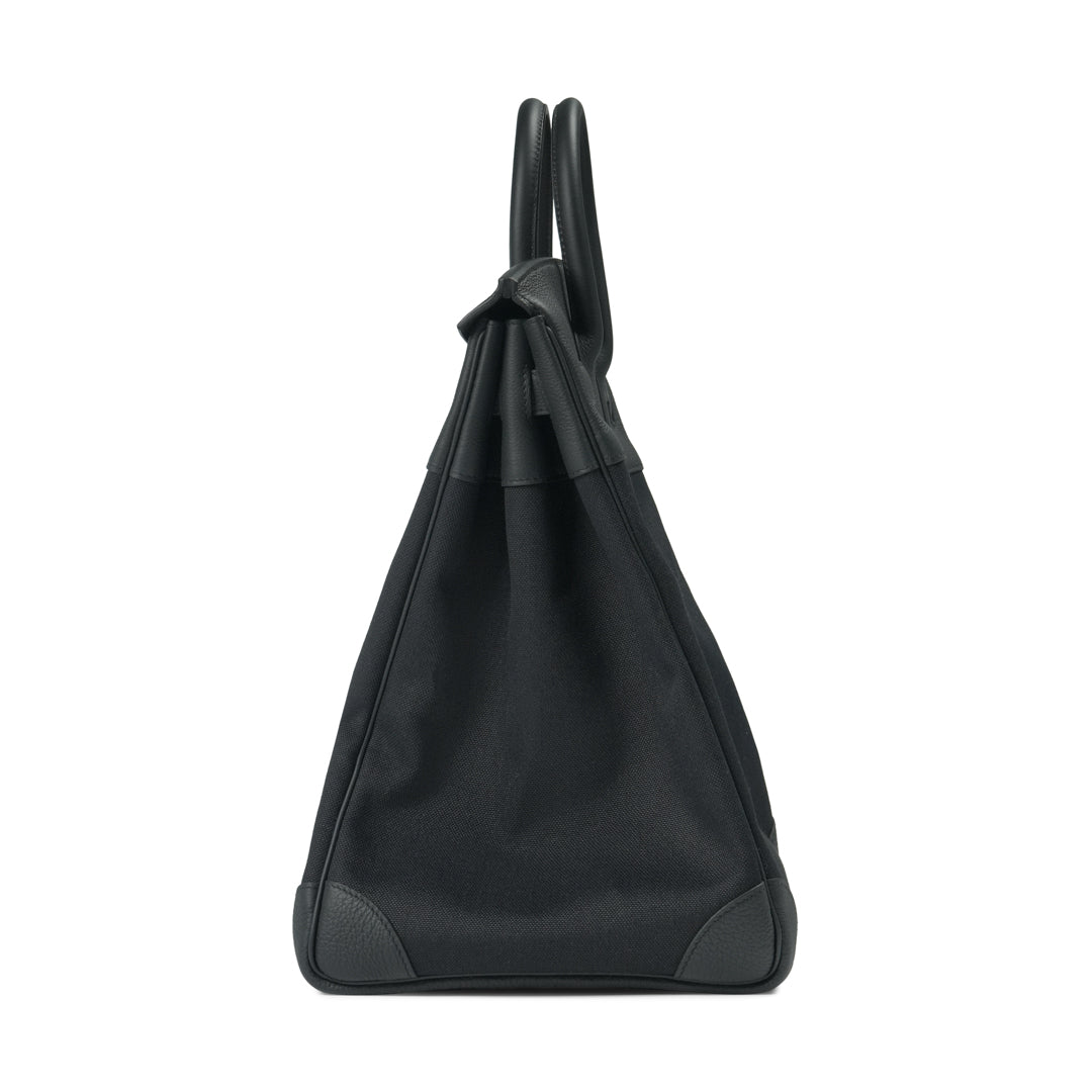 Hermès HAC 40 Toile H / Togo Noir / Noir