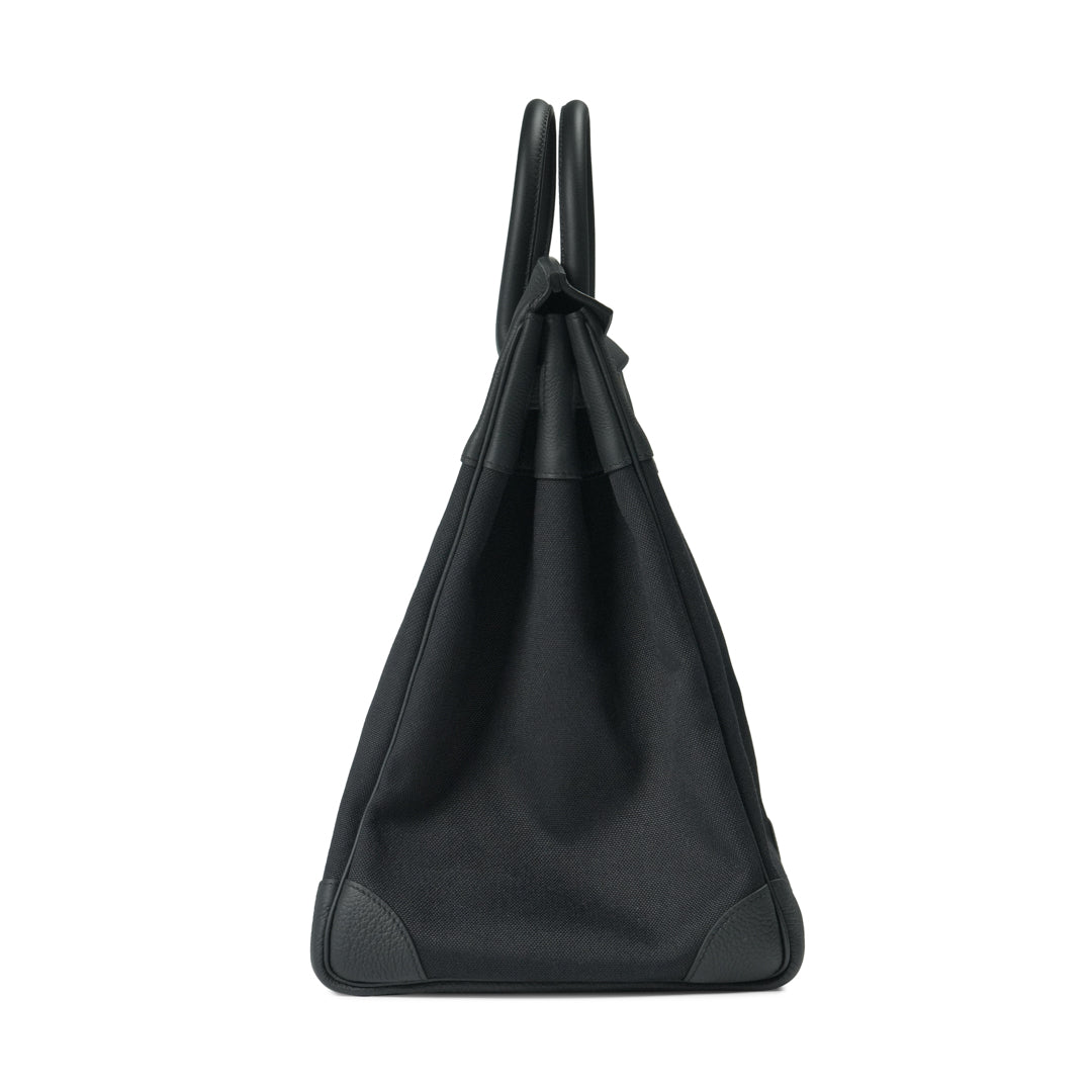 Hermès HAC 40 Toile H / Togo Noir / Noir
