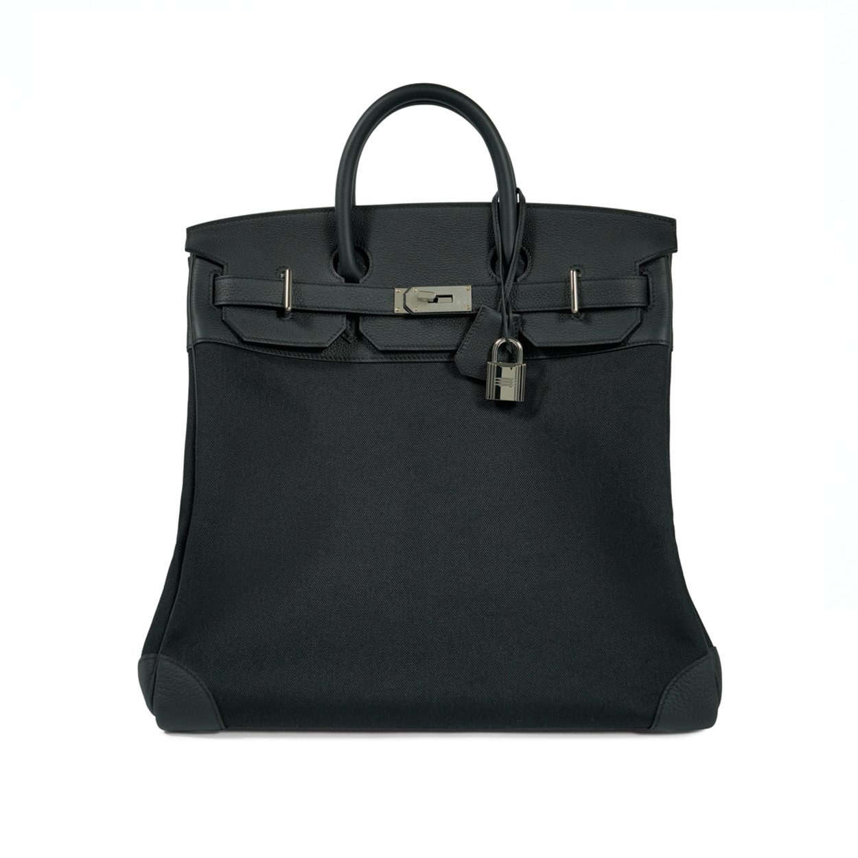Hermès HAC 40 Toile H / Togo Noir / Noir