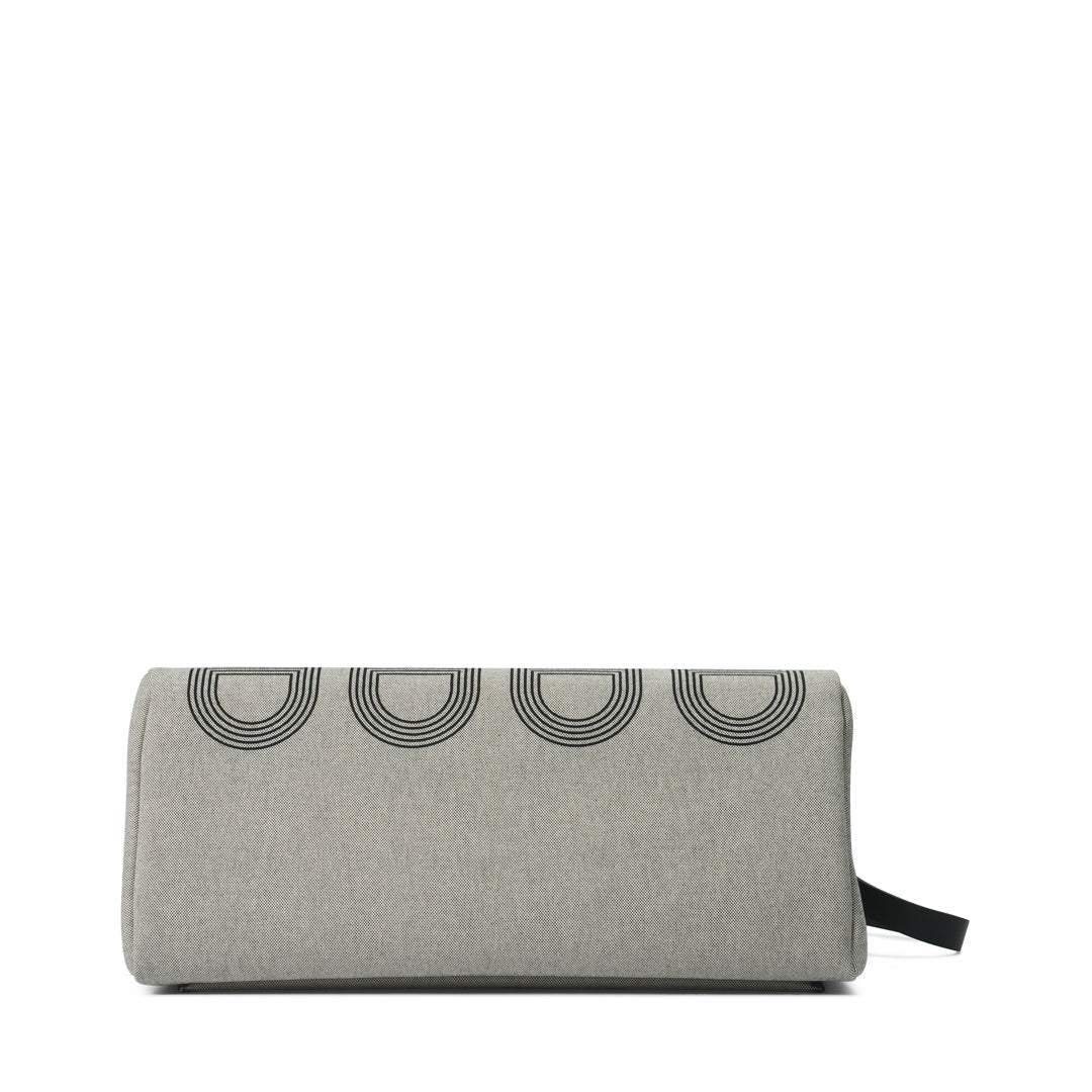 Hermès Herbag 50 Zip Cabine Écru-Noir H Plume / Vache Hunter Noir Chaine D'ancre