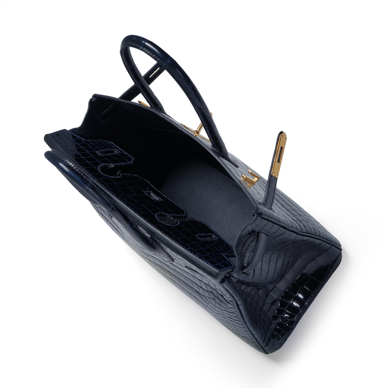 Hermès Birkin 30 Porosus Crocodile Navy Blue- 2018