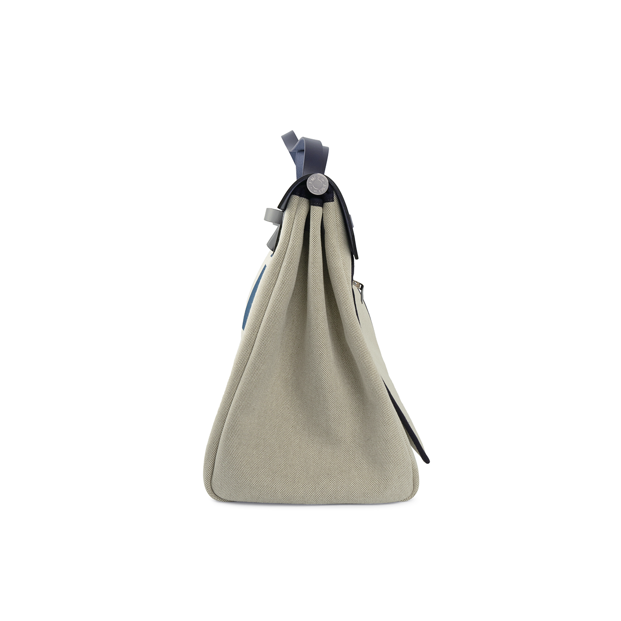 Hermès Herbag 50 Zip Cabine Écru H Plume / Vache Hunter Indigo