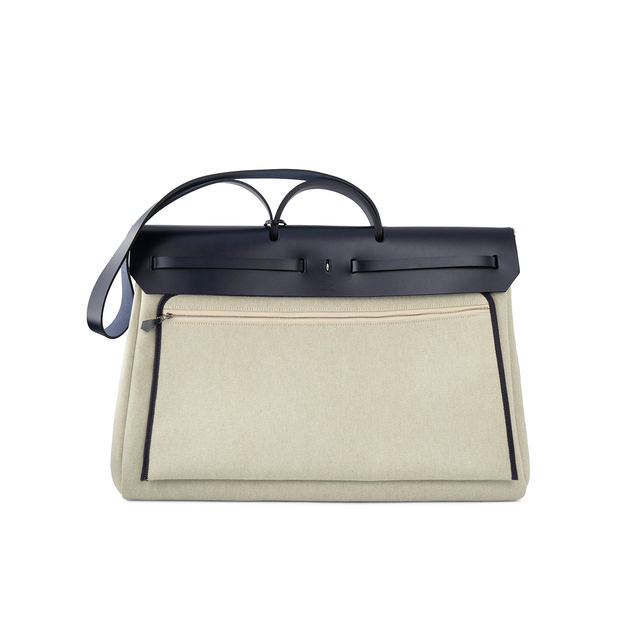 Hermès Herbag 50 Zip Cabine Écru H Plume / Vache Hunter Indigo