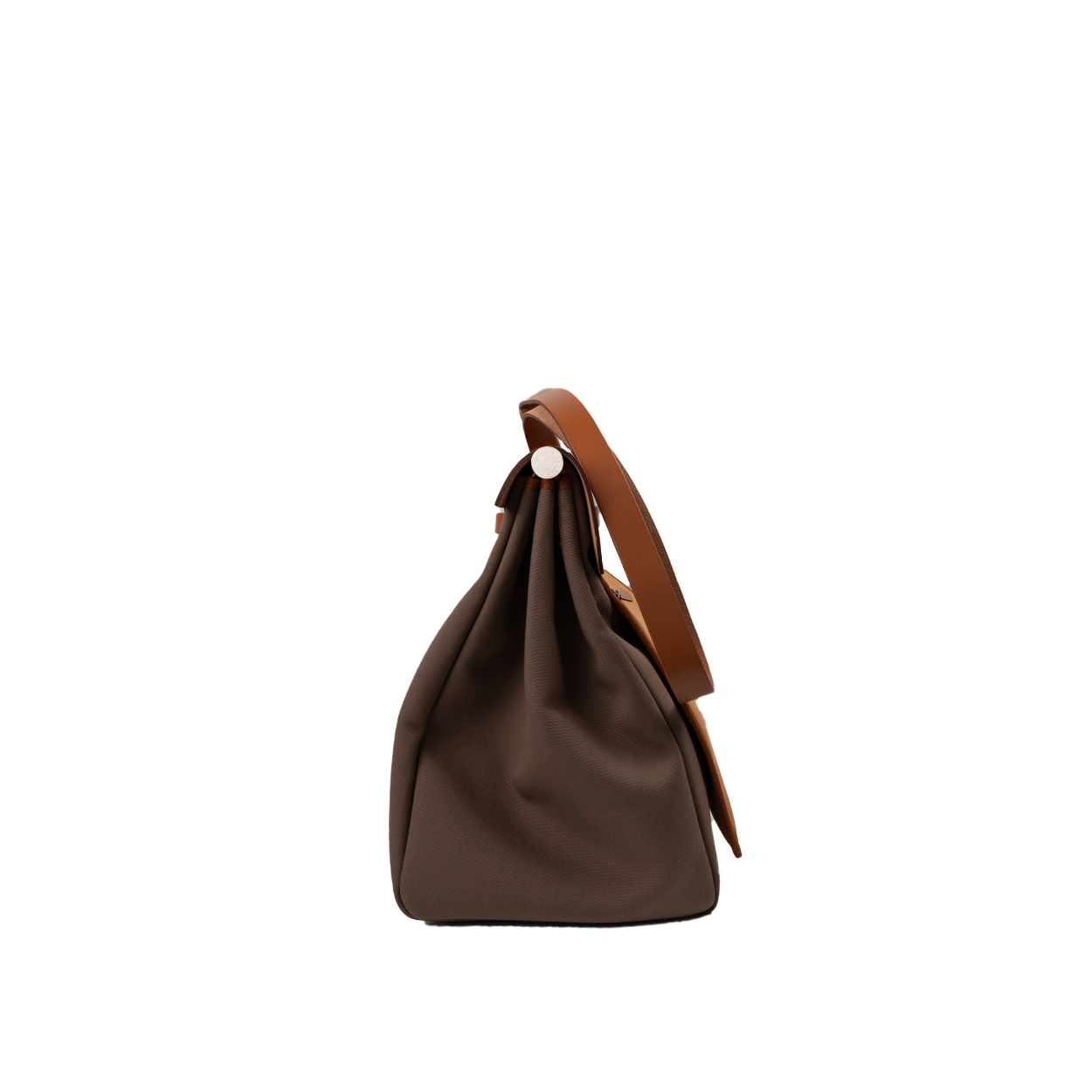 Hermès Herbag 50 Zip Cabine Toile H / Vache Hunter Gold / Étoupe Dune