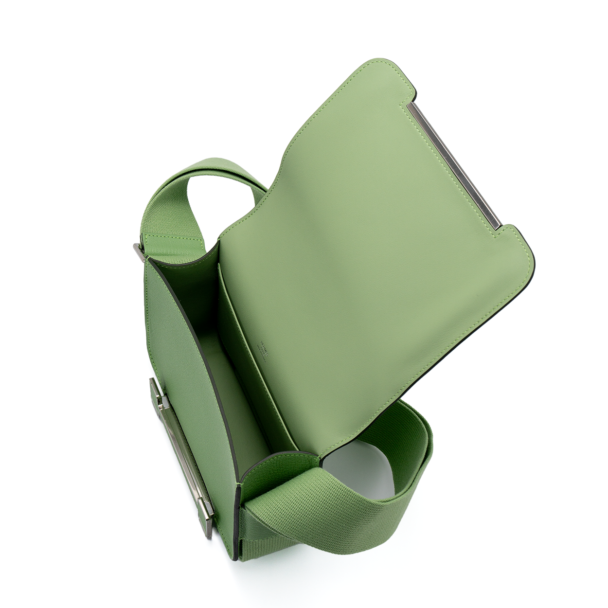 Hermès Geta Bag Chèvre Mysore / Swift Vert Criquet- 2023
