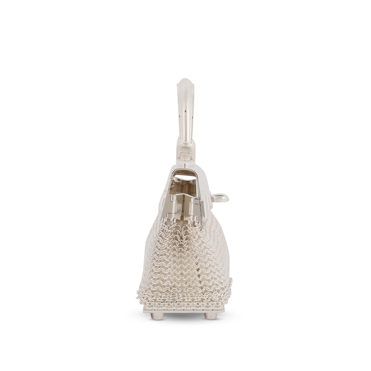 Hermès LIMITED EDITION Mini Kelly Sterling Silver Kellymorphose Sac Bijou D’argent - 2025