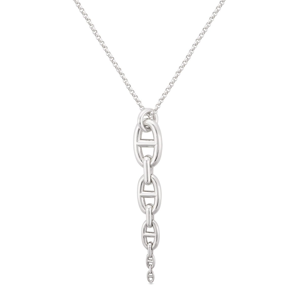 Hermés Chaine D'ancre Enchainee Pendant Large