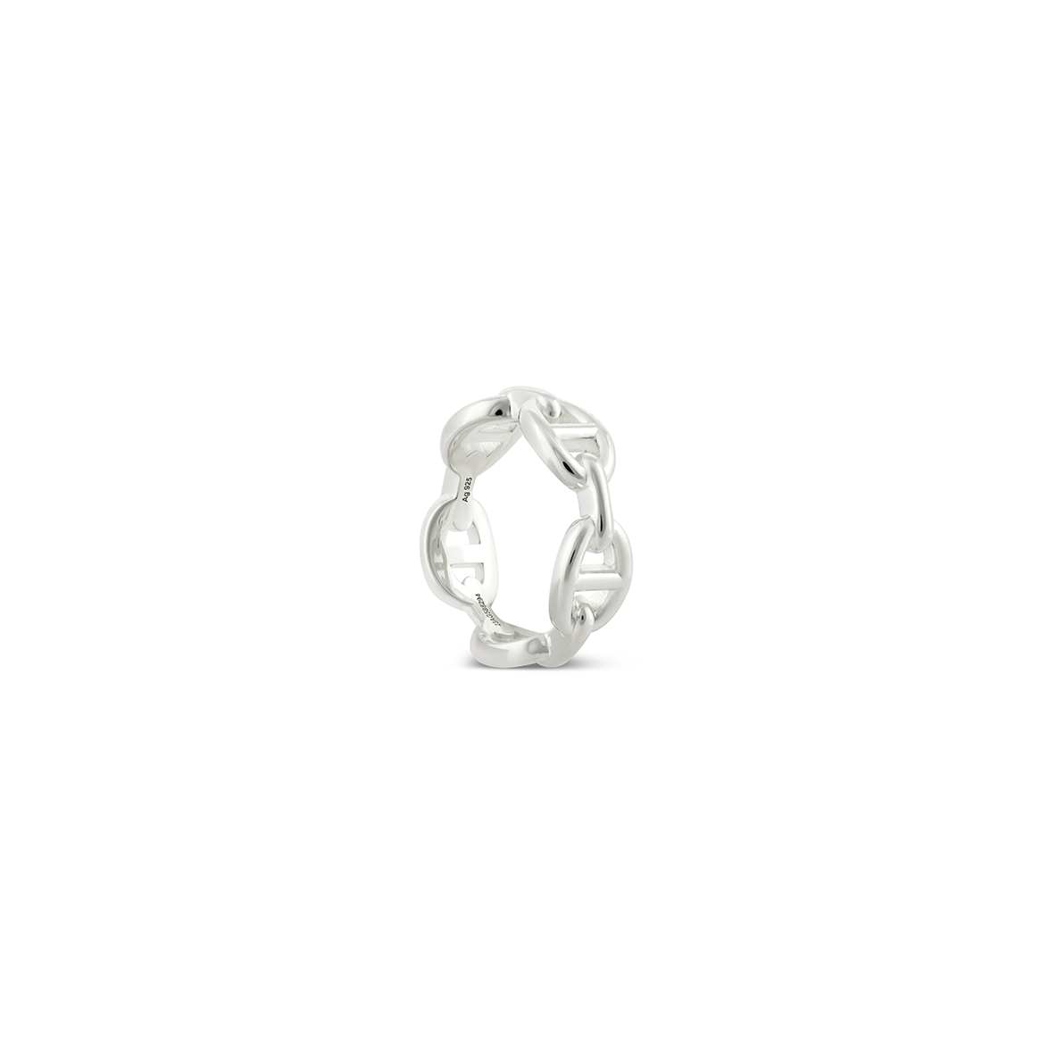 Hermés Chaine D'ancre Enchainee Ring, Small Model Size 56