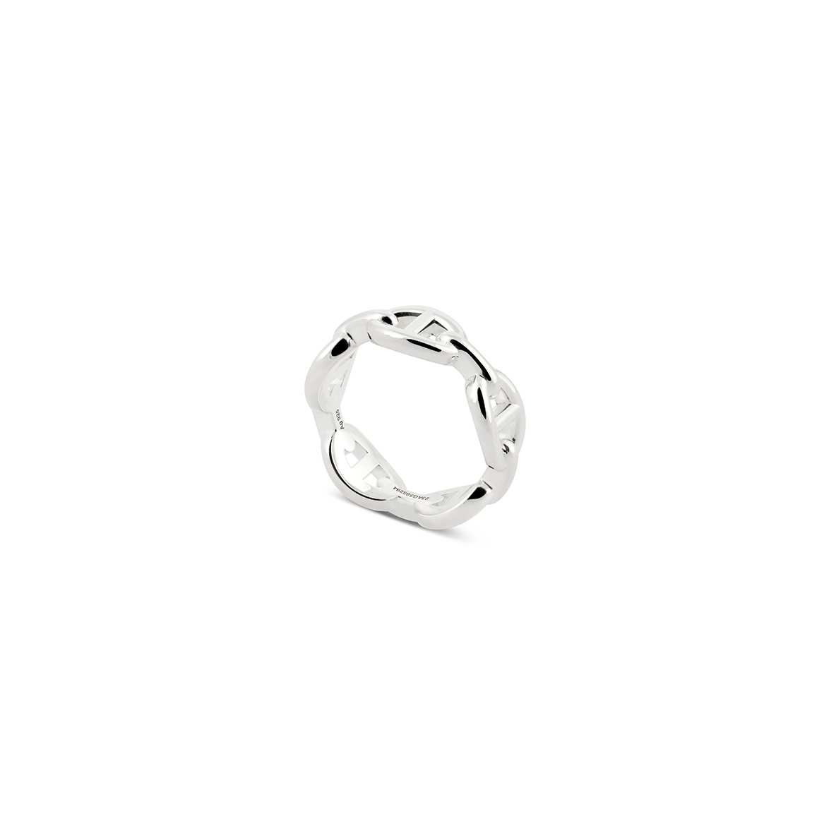 Hermés Chaine D'ancre Enchainee Ring, Small Model Size 56