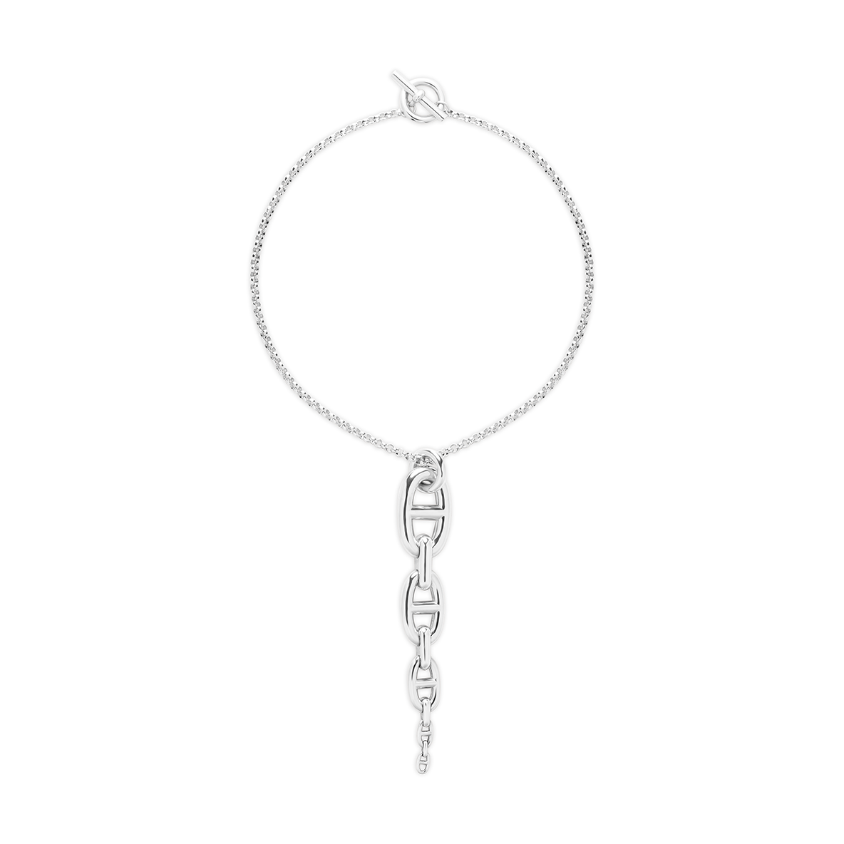 Hermés Chaine D'ancre Enchainee Pendant Large