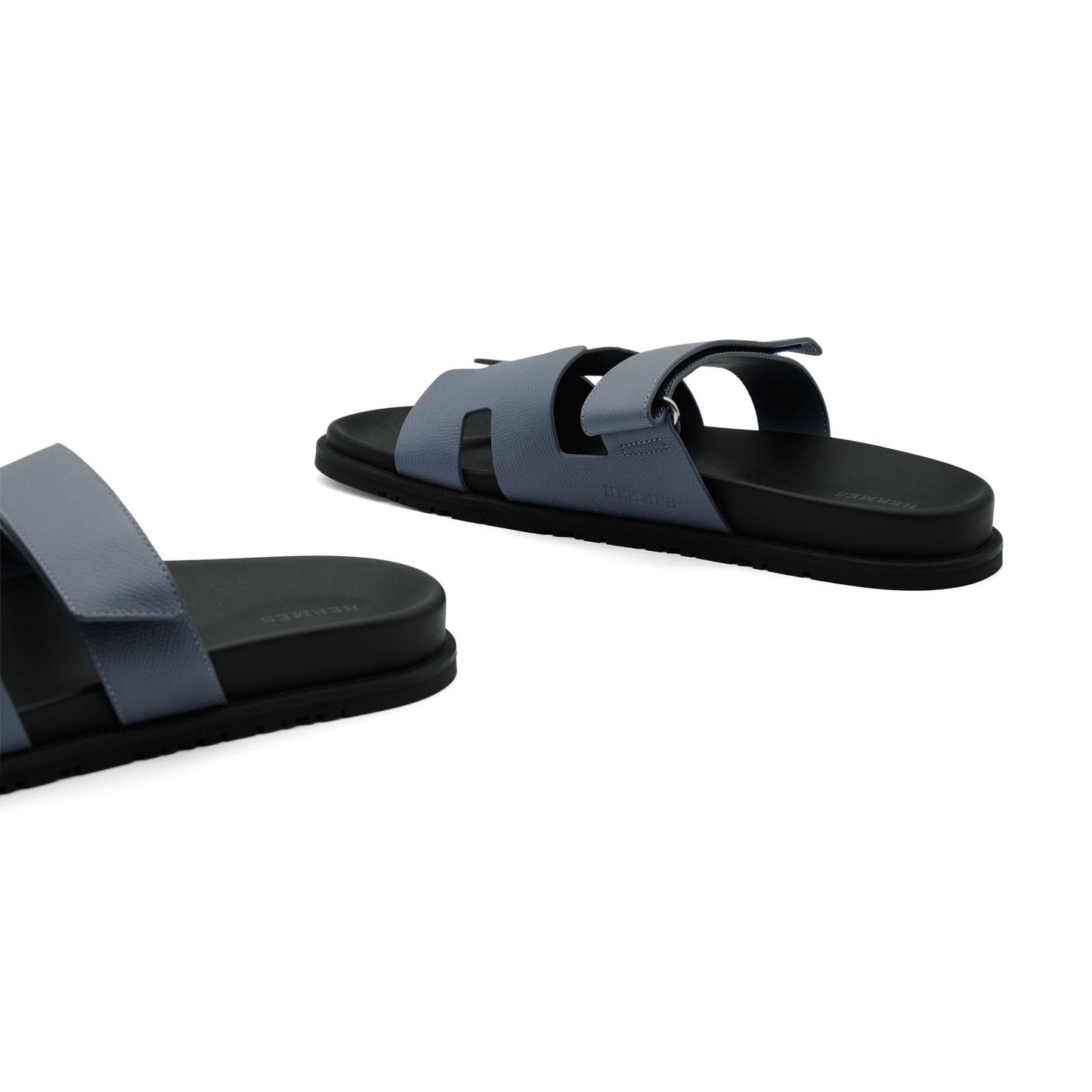 Hermès Chypre Sandal - Epsom Blue Grignon