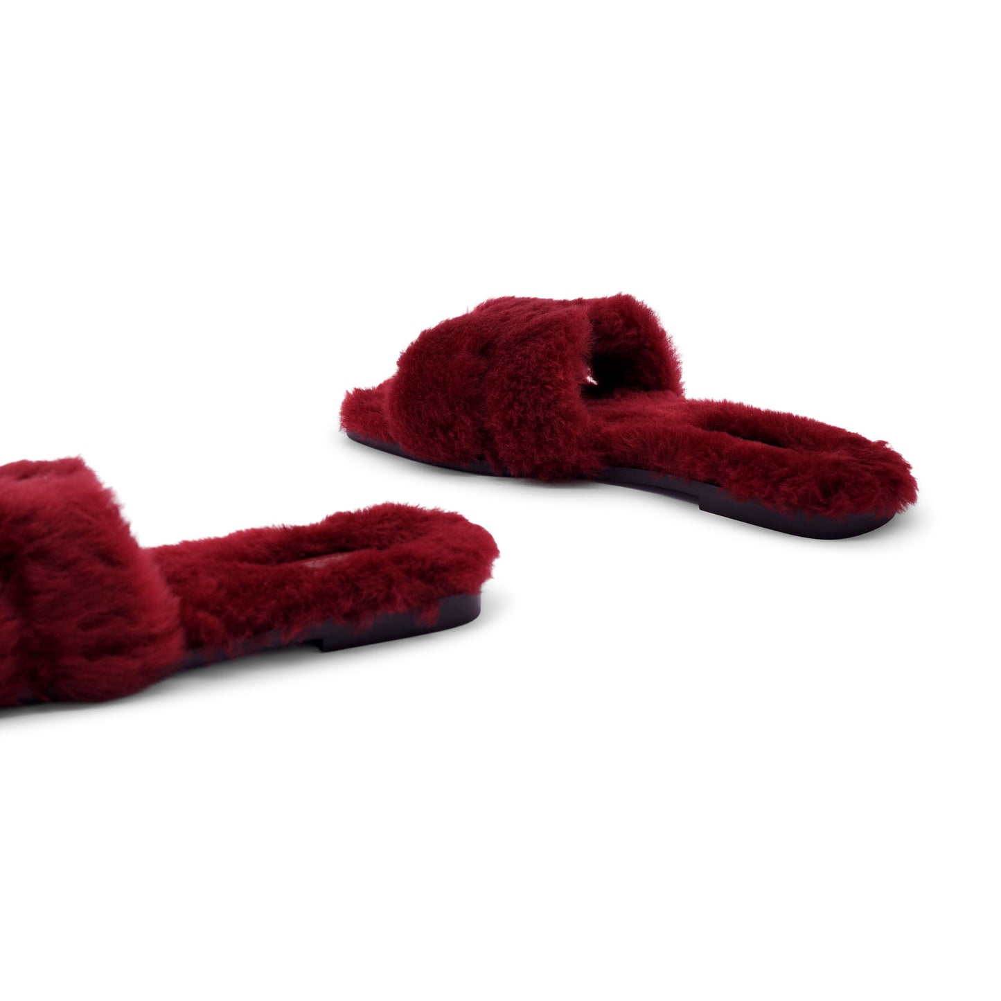 Hermès Oran Sandal - Rouge H/Shearling (39.5)