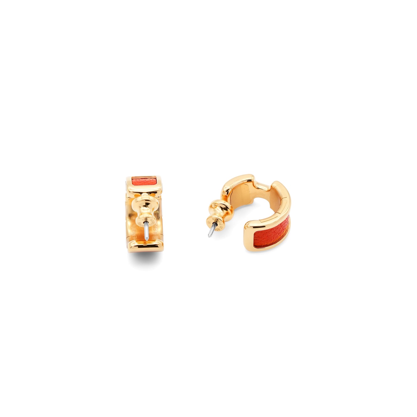 Hermès Olympe Earrings - Rouge de Cœur (Small Model)