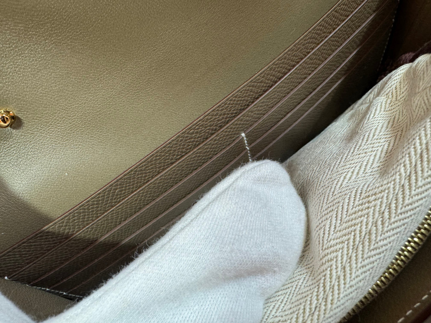Hermès Kelly Pocket Slim Wallet Gold Epsom