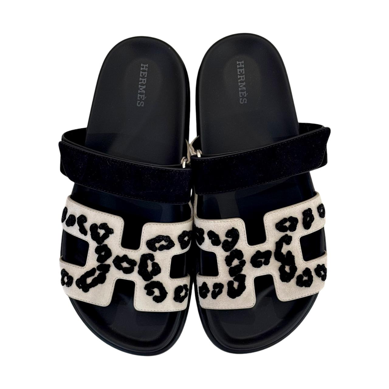 Chypre Sandal (Beige Esquisse, Noir Suede)