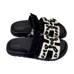 Chypre Sandal (Beige Esquisse, Noir Suede)