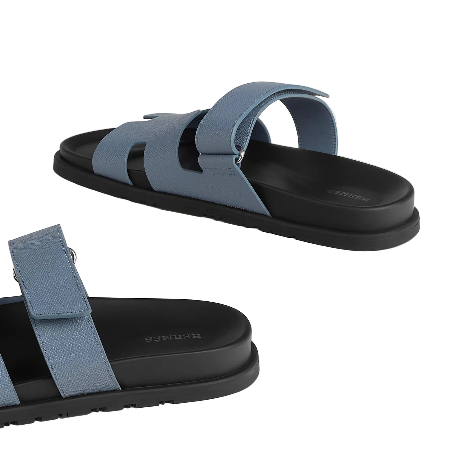 Hermès Chypre Sandal Size : 43.5 (Epsom Blue Grignon)