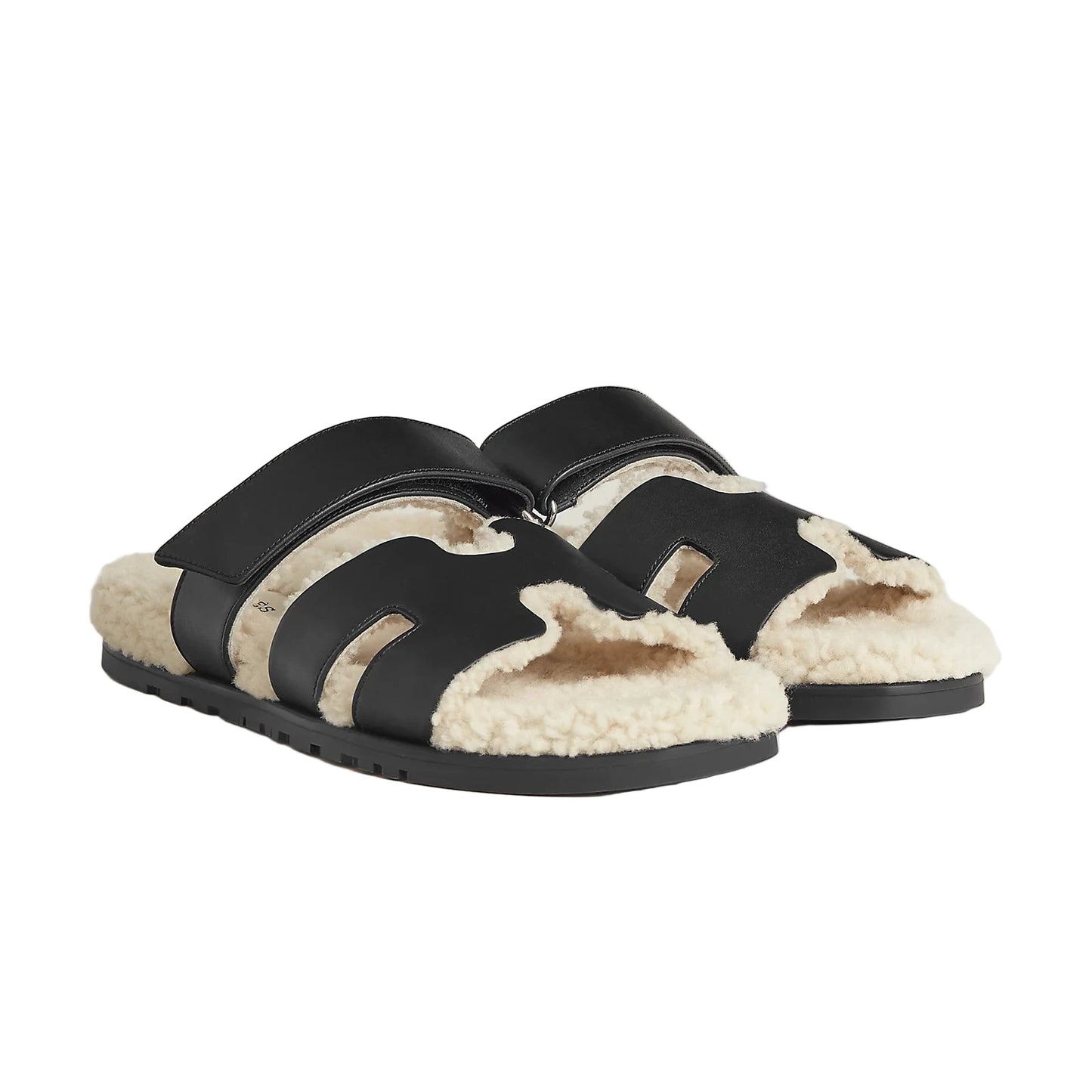 Hermès Chypre Sandal 43.5 (Noir/Écru) (Copy)