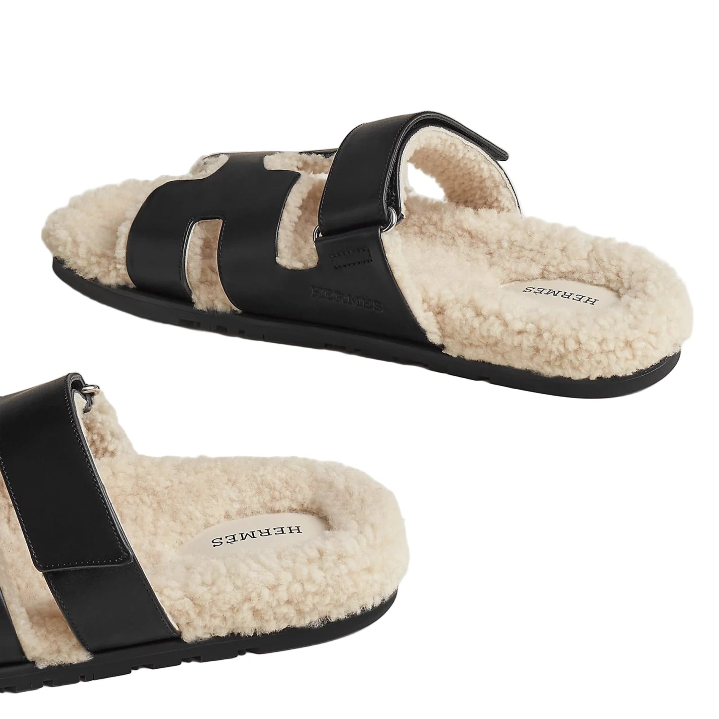 Hermès Chypre Sandal 43.5 (Noir/Écru) (Copy)