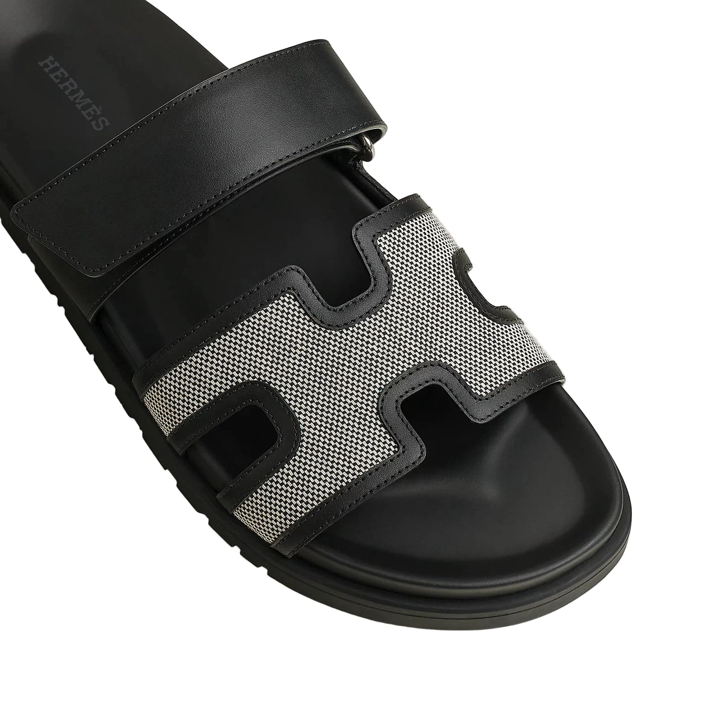 Hermès Chypre sandal Size : 45 (Prunoir / Noir)