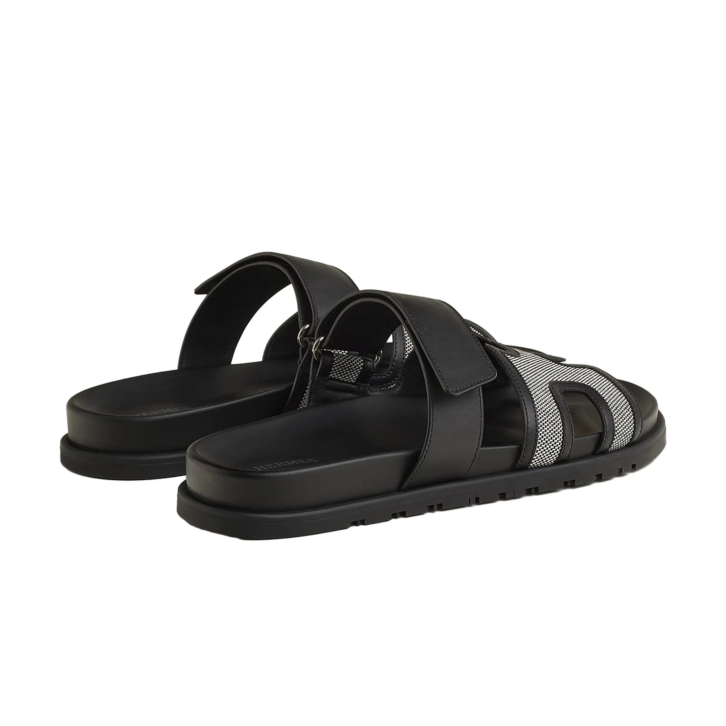 Hermès Chypre sandal Size : 45 (Prunoir / Noir)