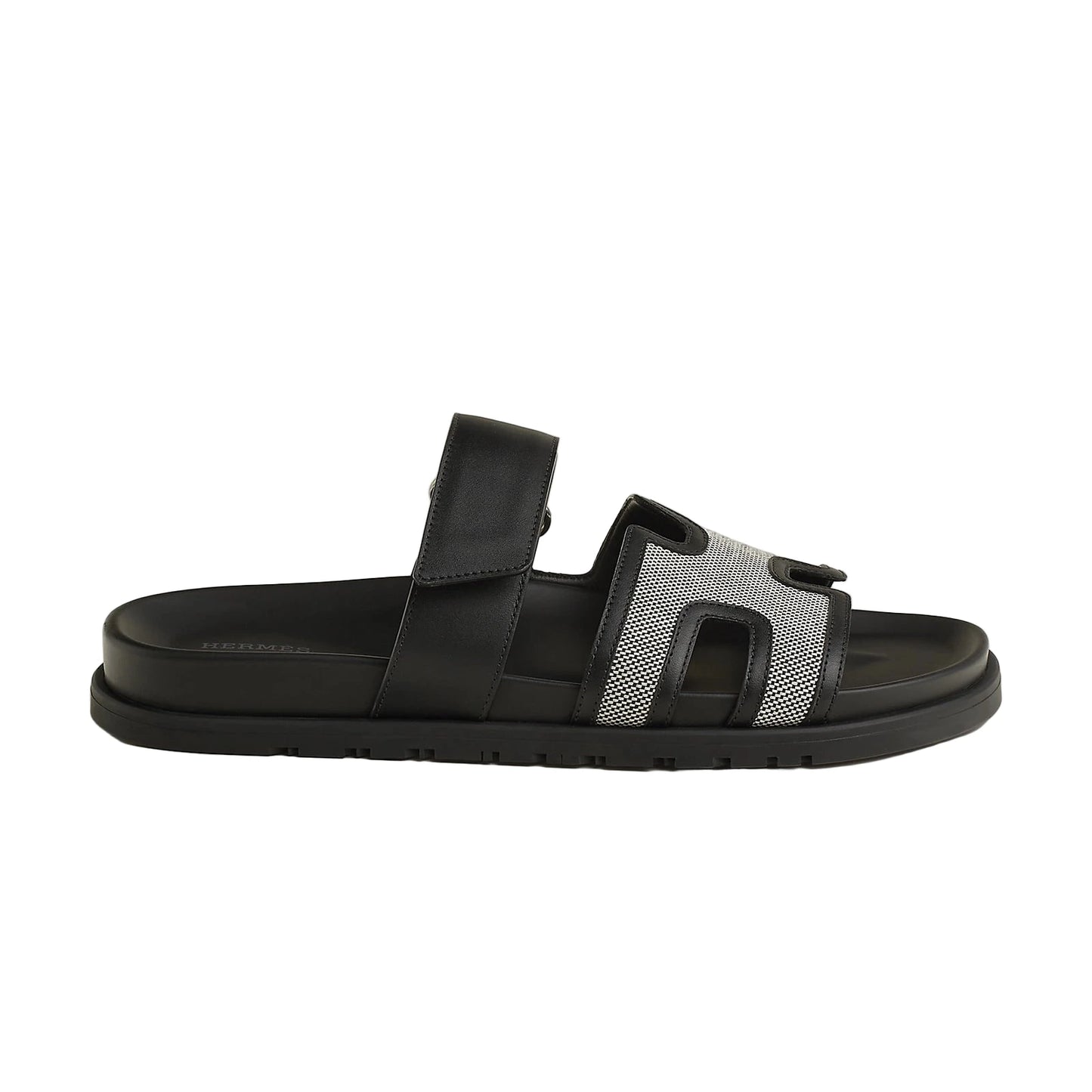 Hermès Chypre sandal Size : 45 (Prunoir / Noir)