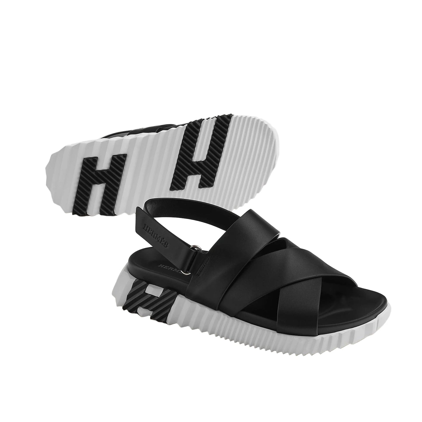 Hermès Electric Sandal (Noir) (46)