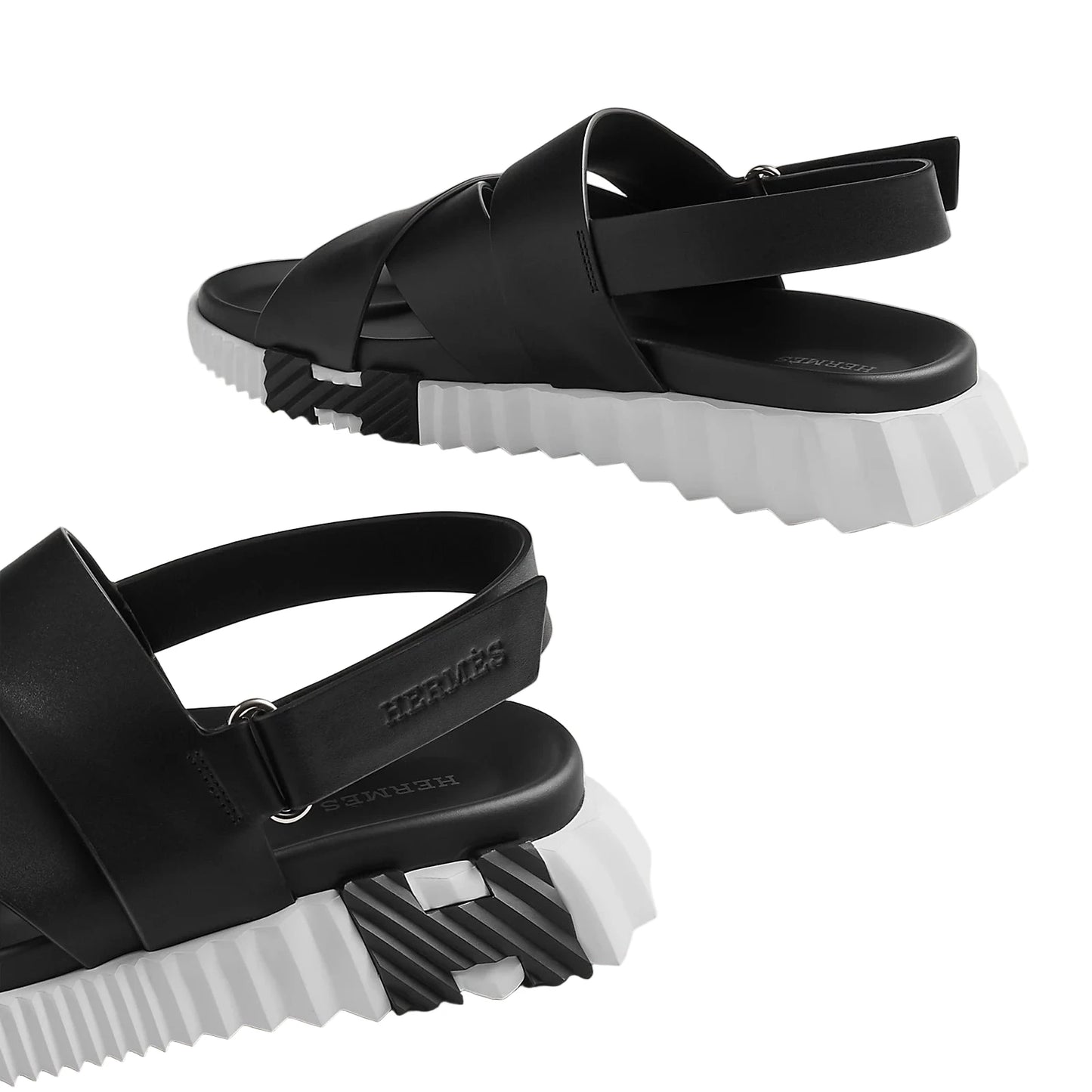 Hermès Electric Sandal (Noir) (46)