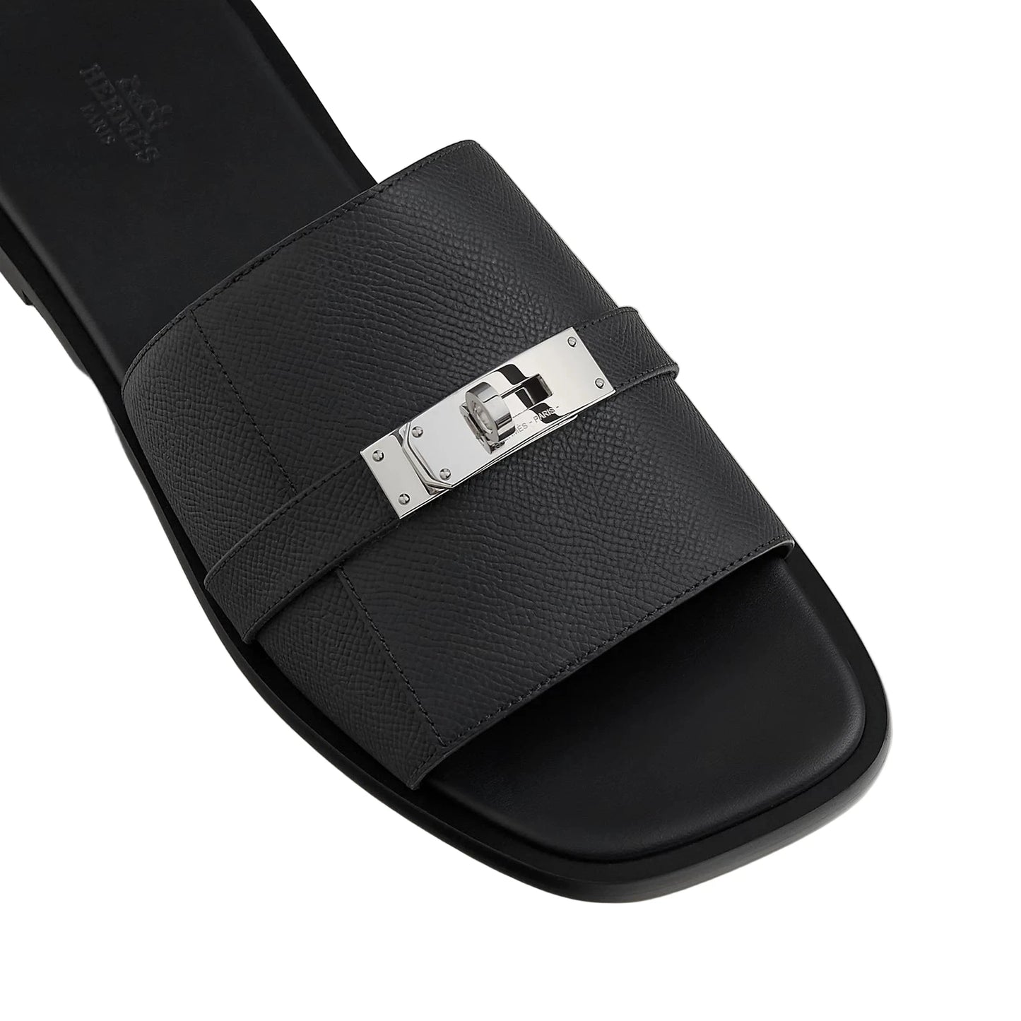 Hermès Gabriel Sandal (Noir, canvas) (45)