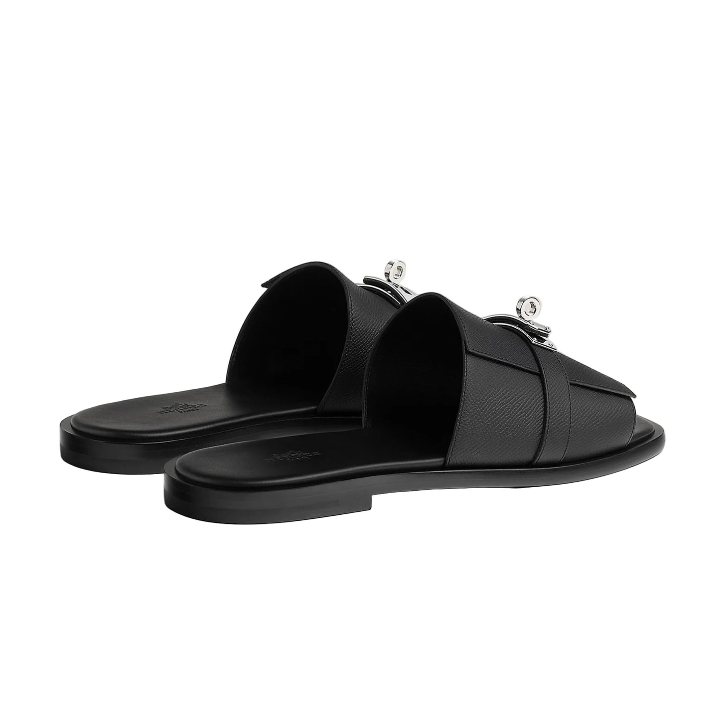 Hermès Gabriel Sandal (Noir, canvas) (45)
