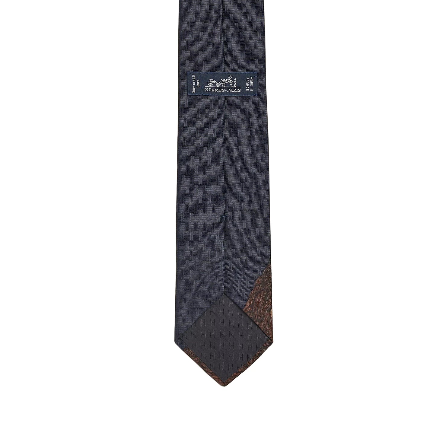 Hermès Roaaaaar! tie , Marine / Marron