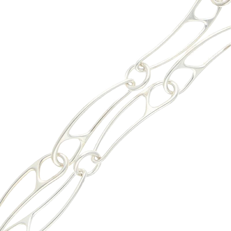 Hermès Bracelet Size: LG Chaine d'Ancre Punk 6 Links Silver
