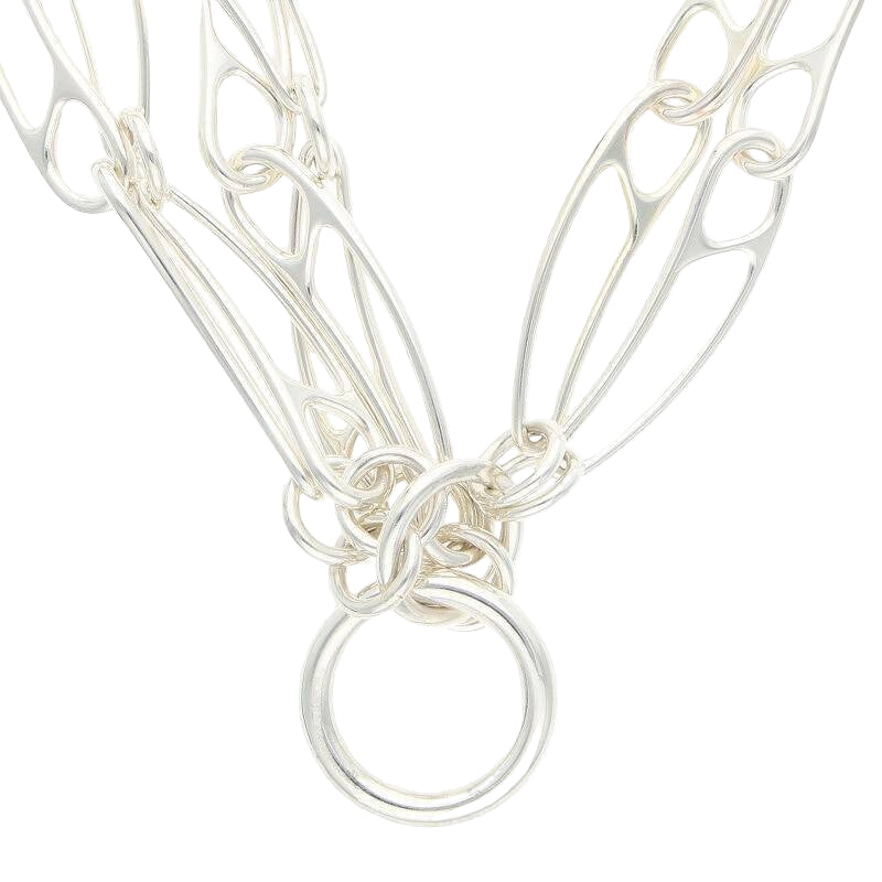 Hermès Bracelet Size: LG Chaine d'Ancre Punk 6 Links Silver