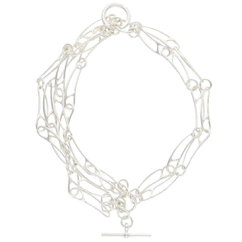 Hermès Bracelet Size: LG Chaine d'Ancre Punk 6 Links Silver