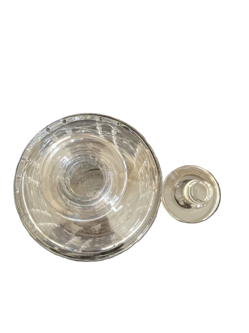 Dior 3-Piece Whisky Decanter Set – Transparent Cannage Motif