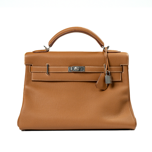 Hermès Kelly 42 Maxi Togo Gold