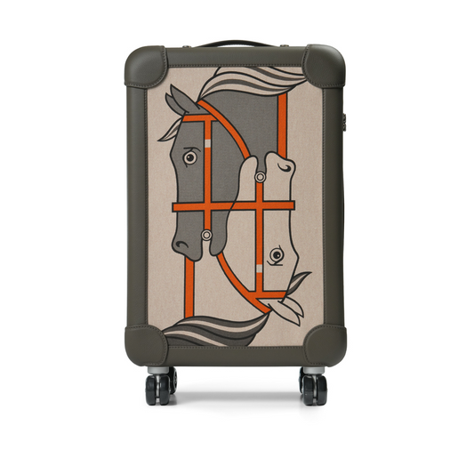 Hermès RMS Cabine Quadrige Taurillon Regate / Toile H Gris Meyer / Orange