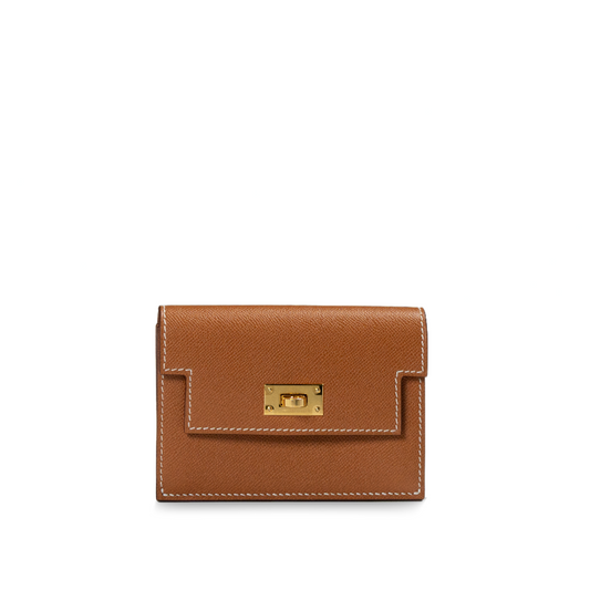 Hermès Kelly Pocket Slim Wallet Gold Epsom