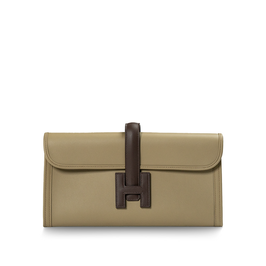 Hermès Jige Elan 29 Clutch Swift Beige Marfa / Ebene