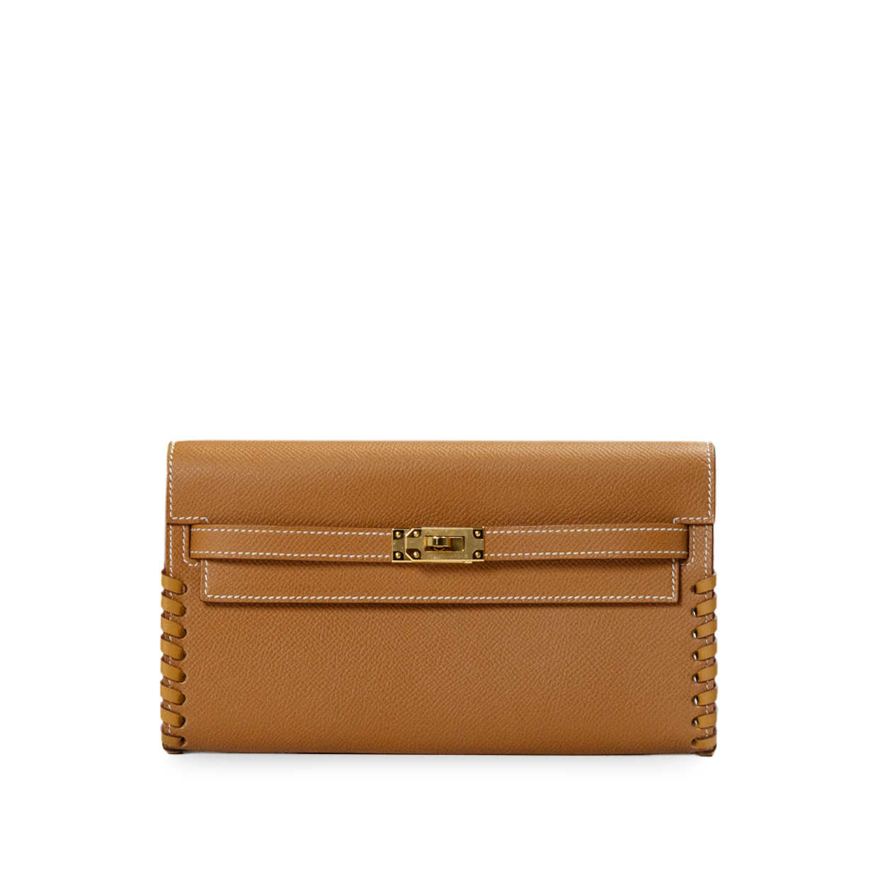 Hermès Kelly To Go Tressage Wallet Bag - Gold - 2024