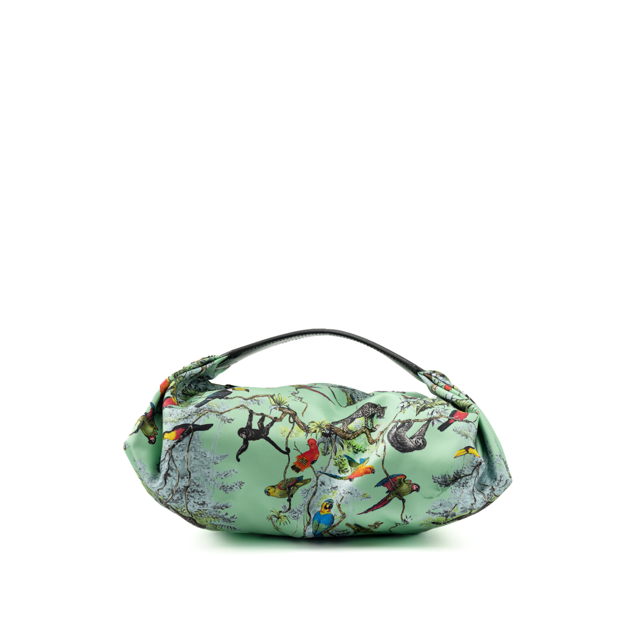 Hermès Balusoie Silky Bag – Menthe/Noir - 2024