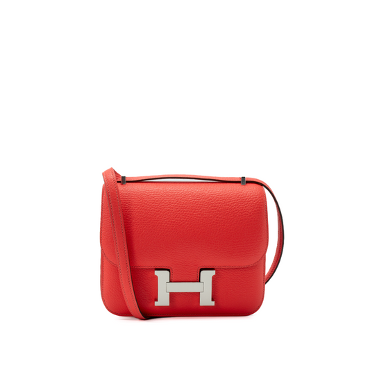 Hermès  Constance 18 Mini Chèvre Mysore Rose Texas - 2024