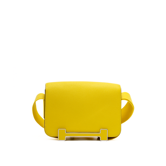 Hermès  Geta Bag Chèvre Mysore / Swift Jaune de Naples - 2023
