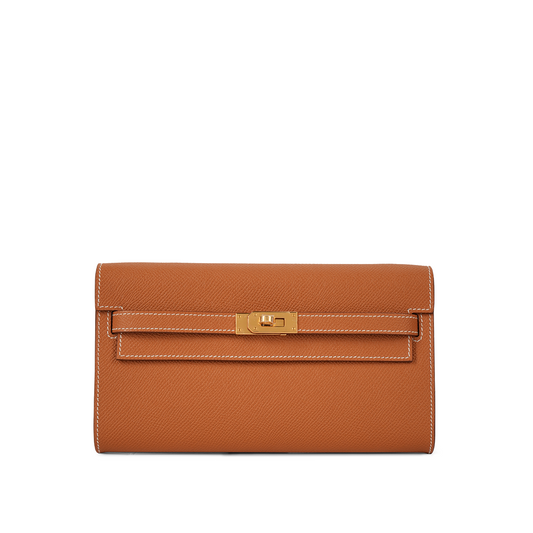Hermès  Kelly To Go Wallet Epsom Gold