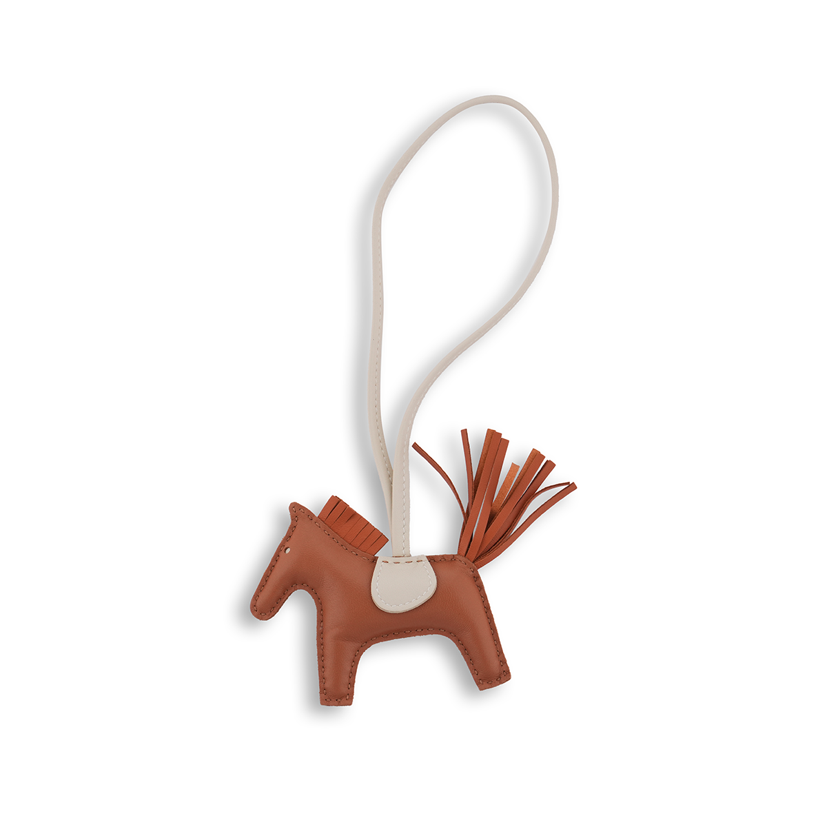 Hermès Rodeo PM Charm - Gold/Pain d'Épice/Craie