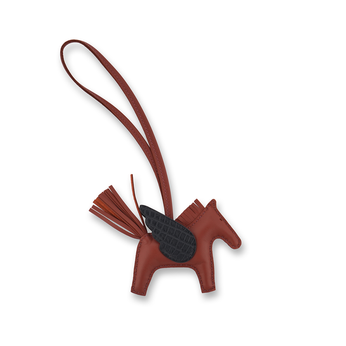Hermès Rodeo Pegase PM Charm (with crocodile wing)