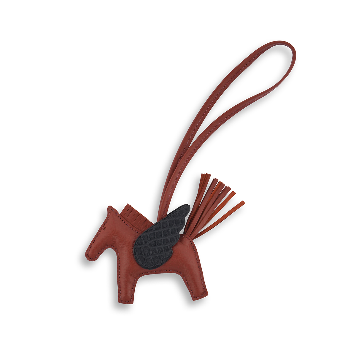 Hermès Rodeo Pegase PM Charm (with crocodile wing)
