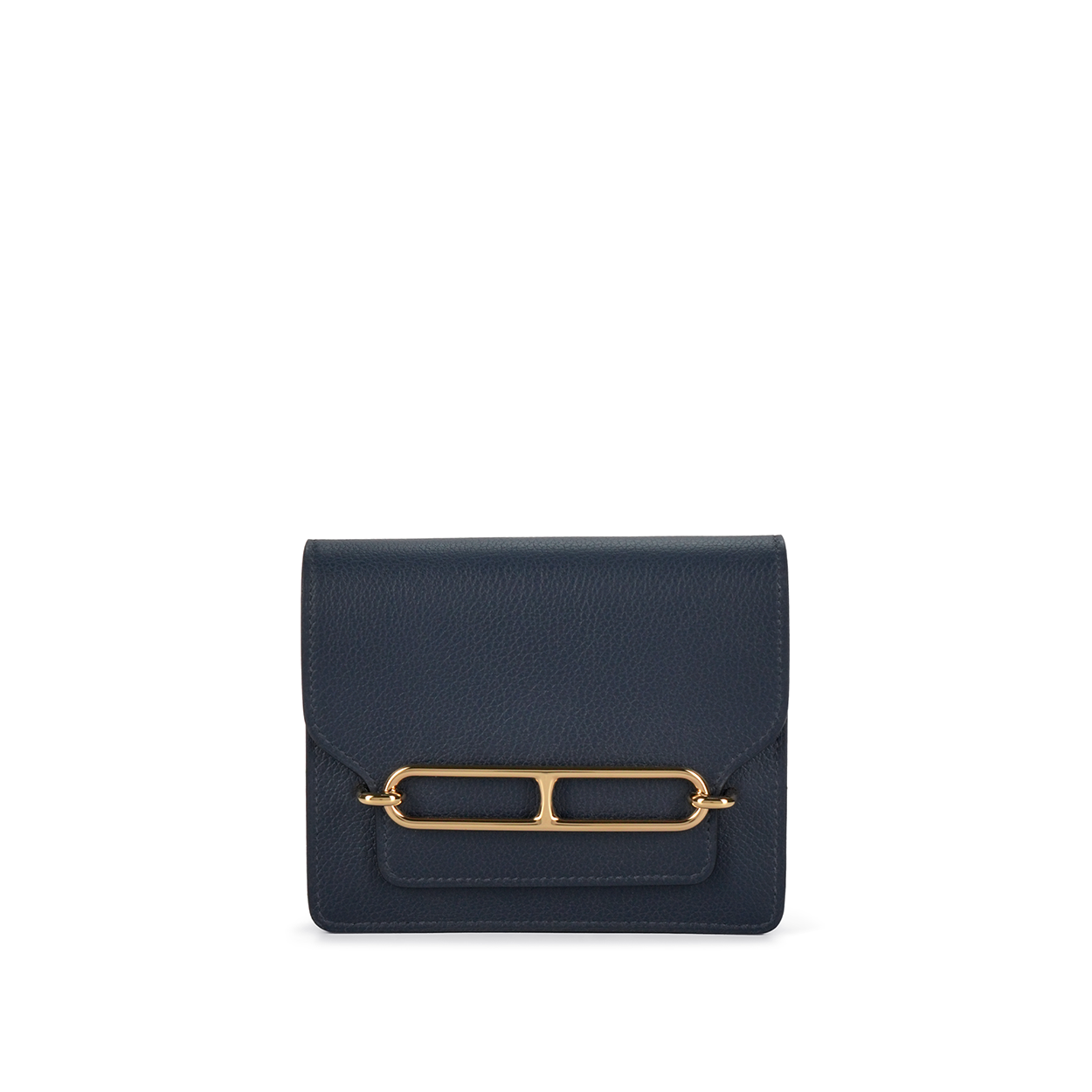 Hermès Roulis Slim Wallet - Navy - 2025