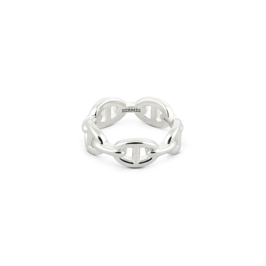 Hermés Chaine D'ancre Enchainee Ring, Small Model Size 56